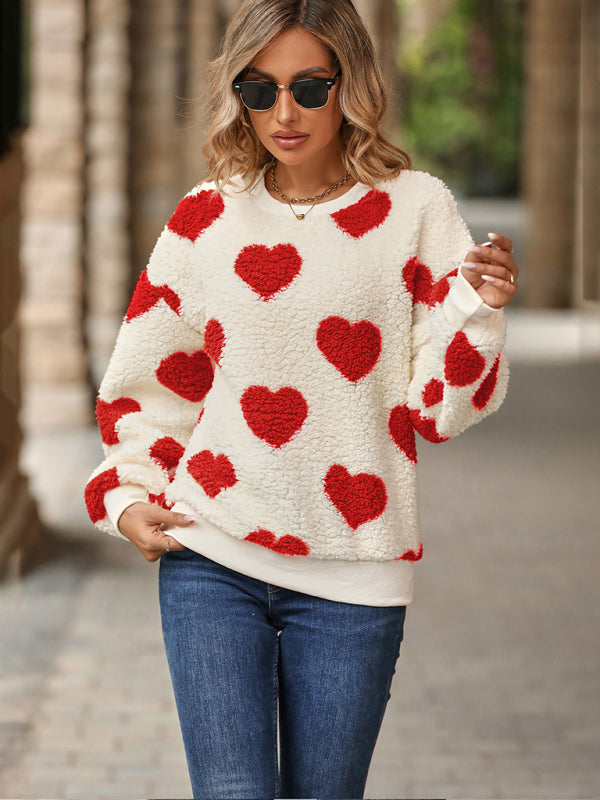 Women's Christmas/Valentine's Day Pullover Sweatshirt