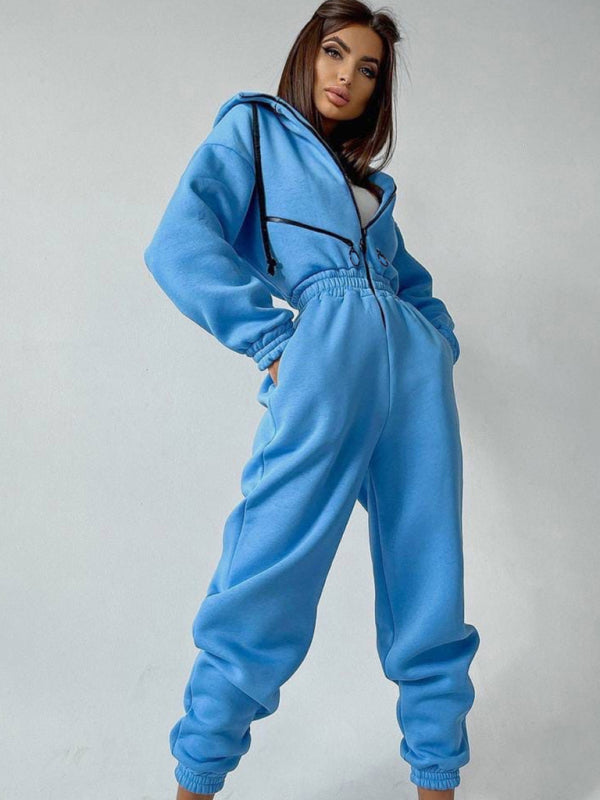 Stylish New Women's Zip-Up Casual Tracksuit