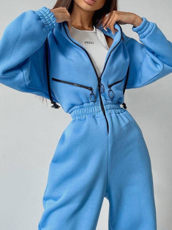 Stylish New Women's Zip-Up Casual Tracksuit