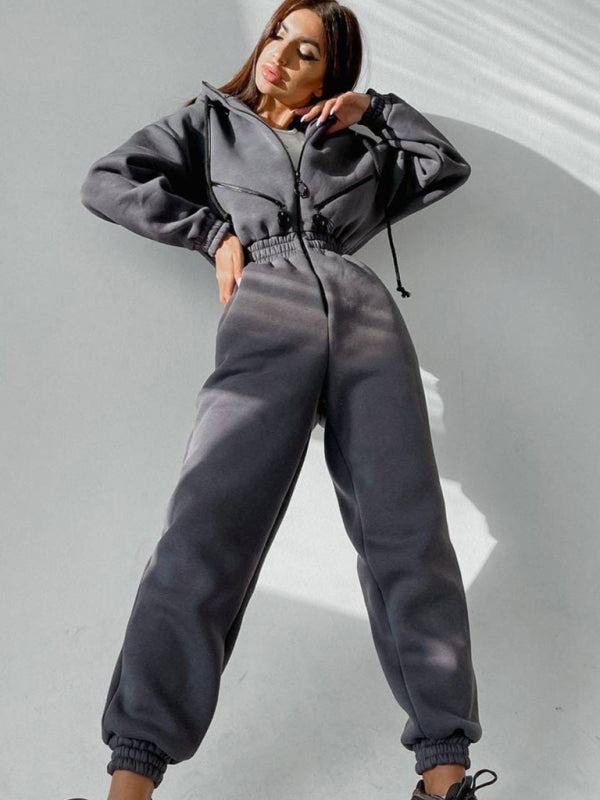 Stylish New Women's Zip-Up Casual Tracksuit