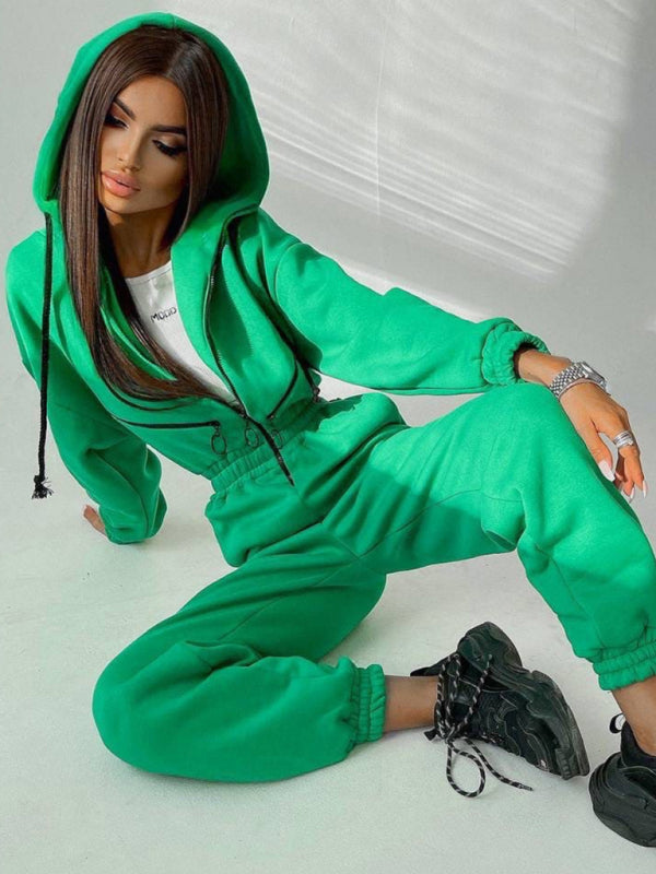 Stylish New Women's Zip-Up Casual Tracksuit