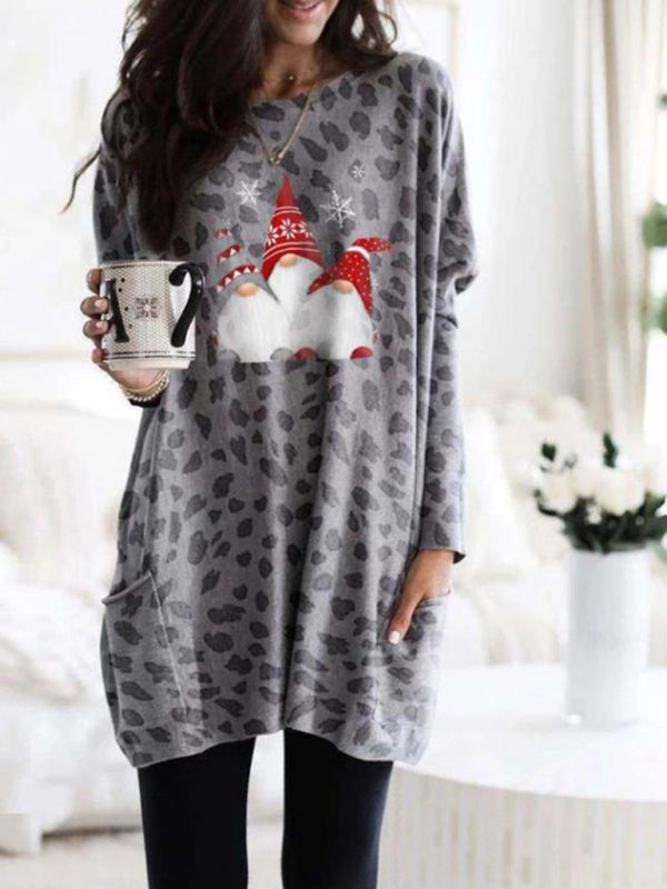 Leopard Print Christmas Dress