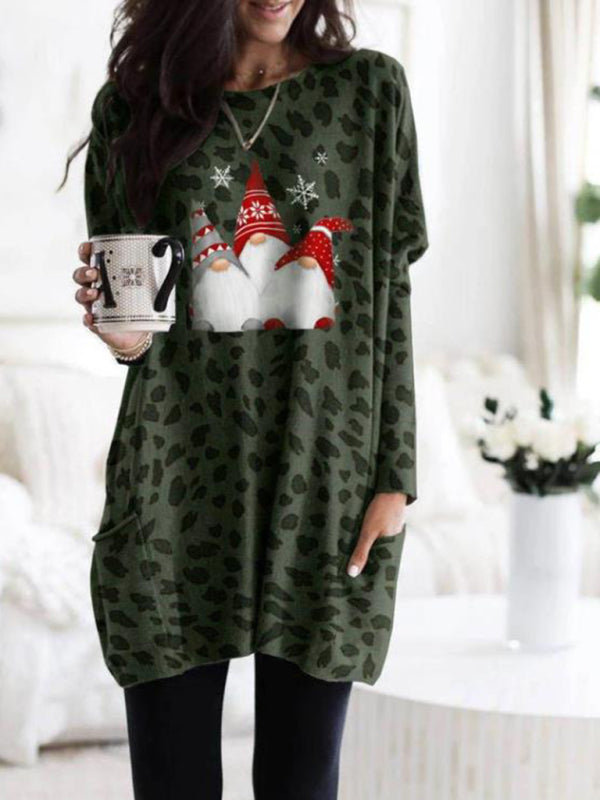 Leopard Print Christmas Dress