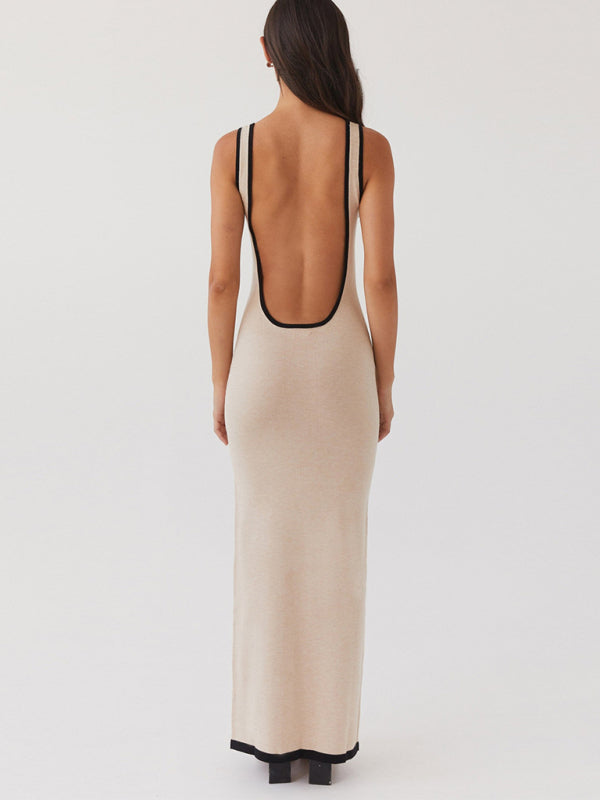 Backless Hollow-Out Long Evening Dress