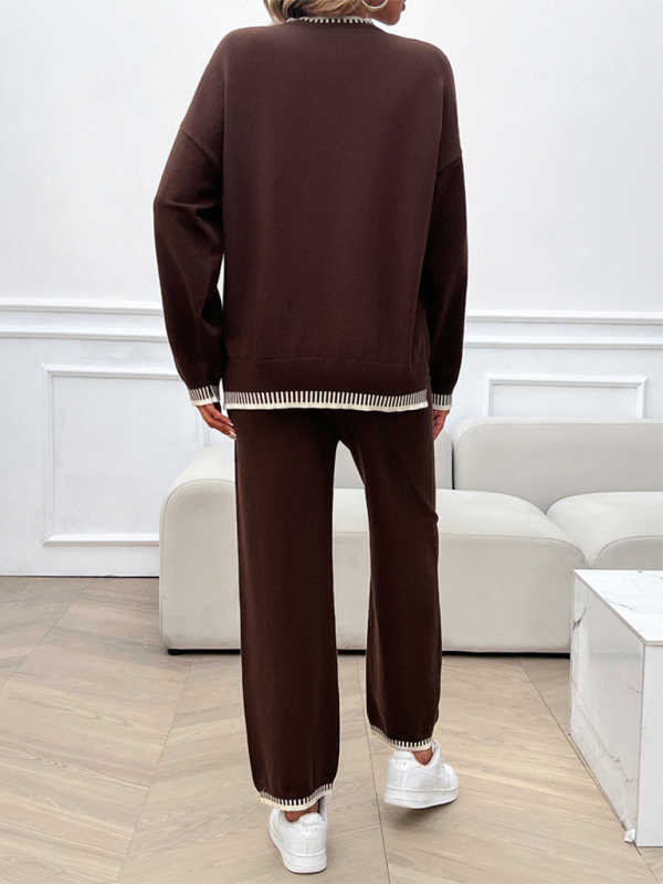 Fashion Knitted Long Pants Outfit