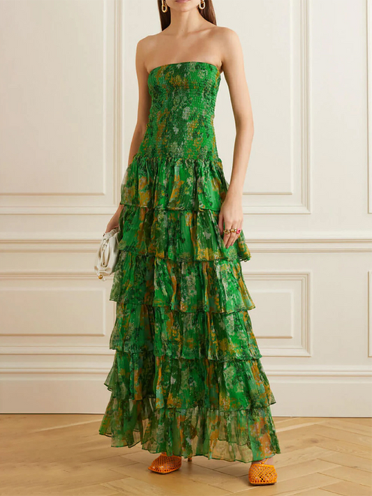 Lotus Leaf Long Dress