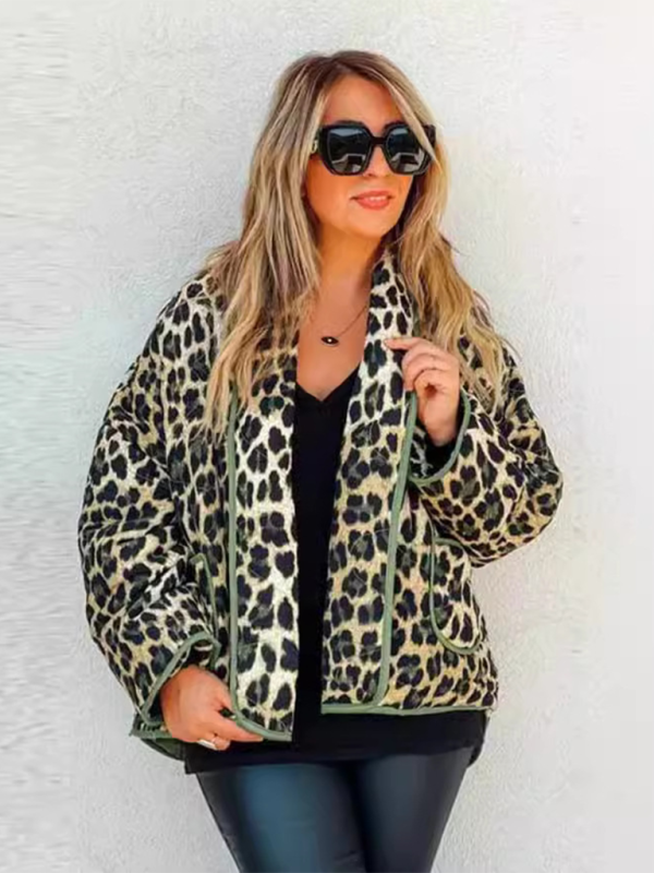 Leopard Print Cotton Jacket