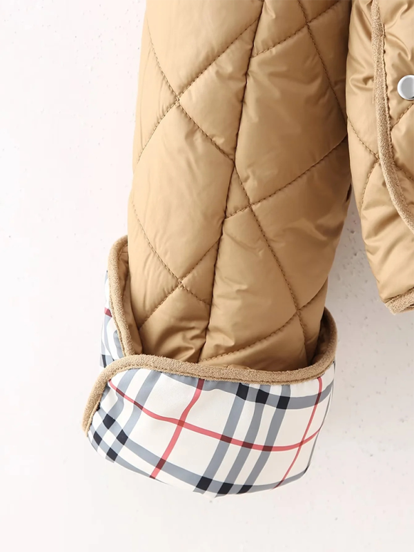 Quilted Cotton Hooded Jacket