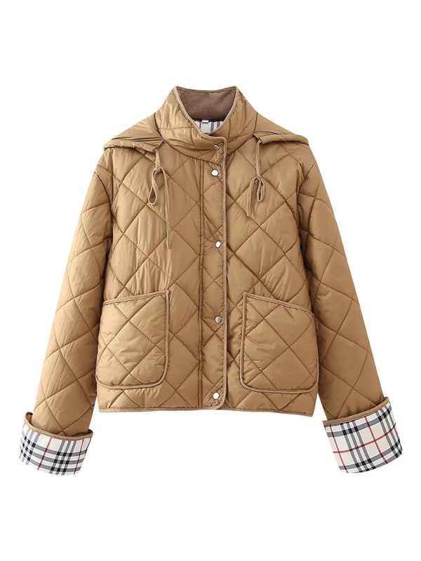 Quilted Cotton Hooded Jacket