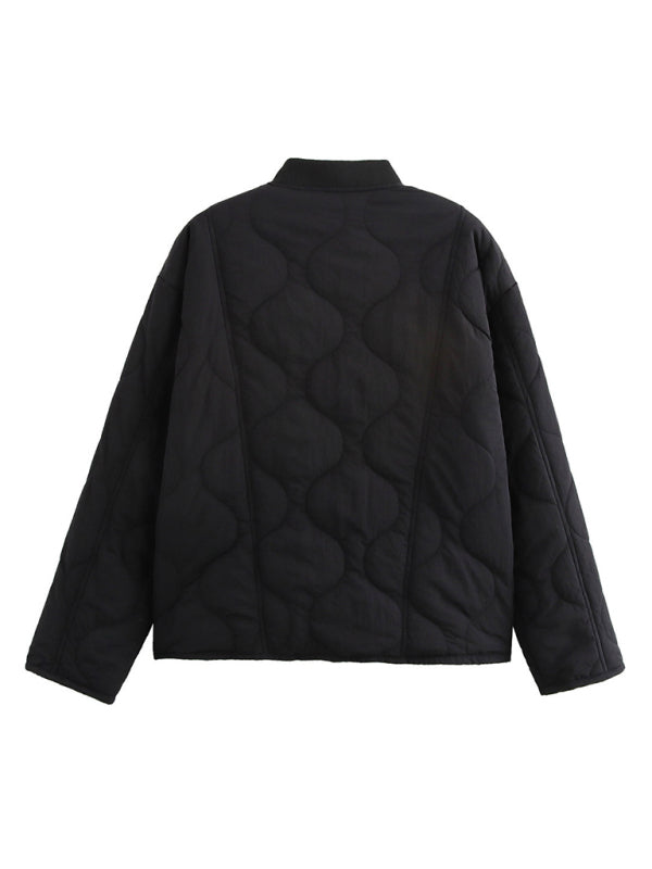 Quilted Button Cotton Jacket