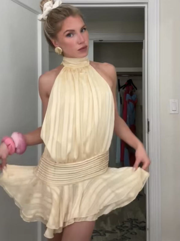 Fashion halterneck dress