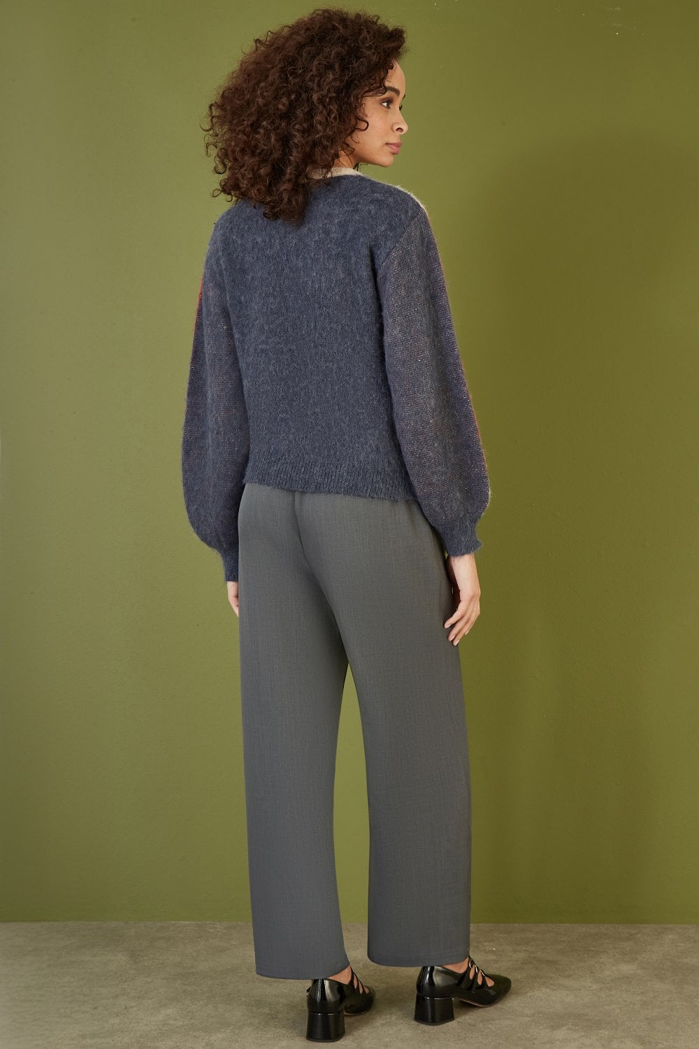 Cream Butterfly Sequin Knitted Jumper