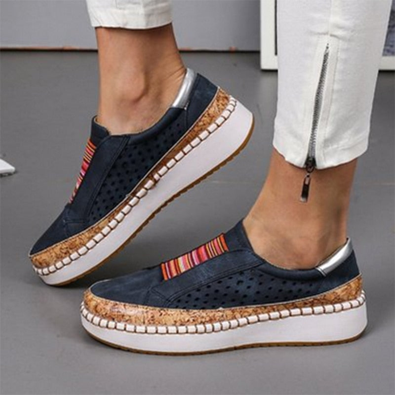 Low-Cut Flat Canvas Shoes