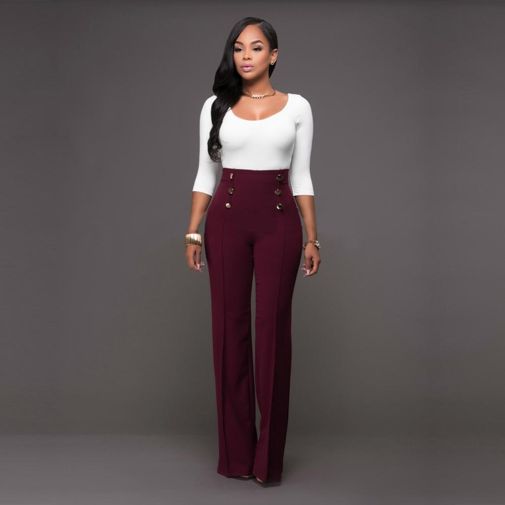 High-Waist Long Trousers