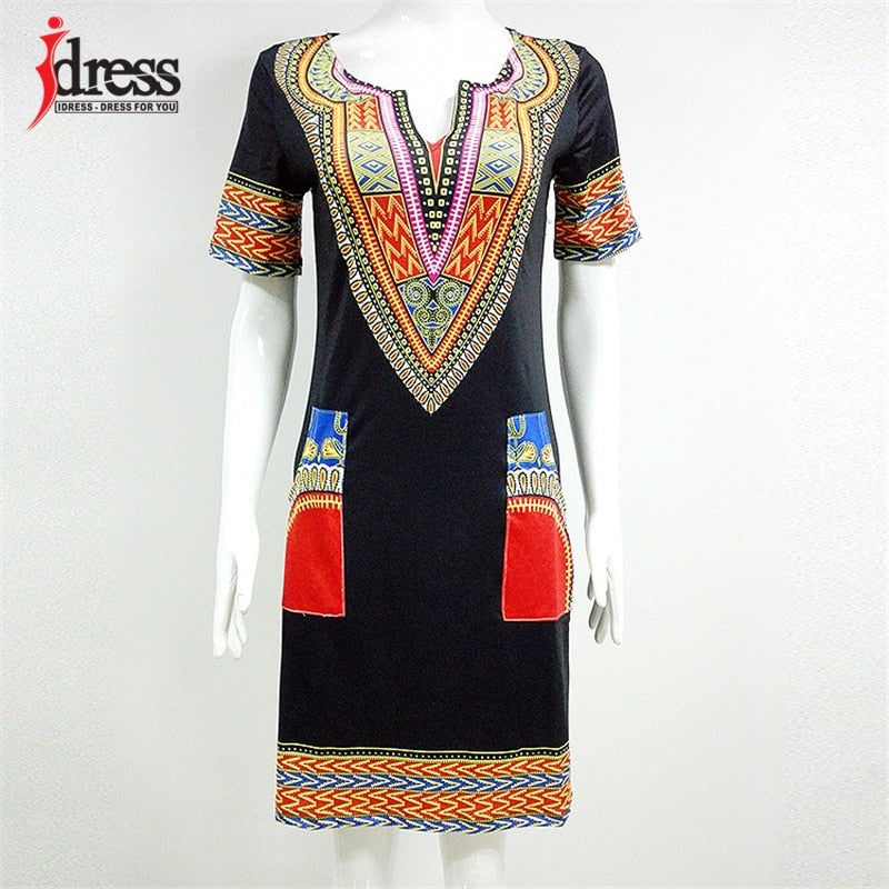 Vintage African Print Dress