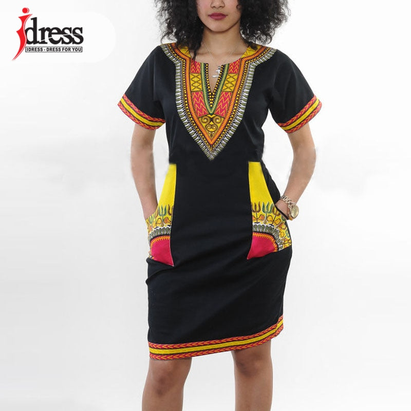 Vintage African Print Dress