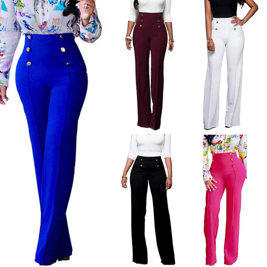 High-Waist Long Trousers